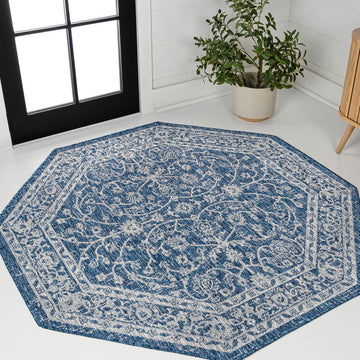 Palazzo Vine And Border Textured Weave Indoor/outdoor Area Rug